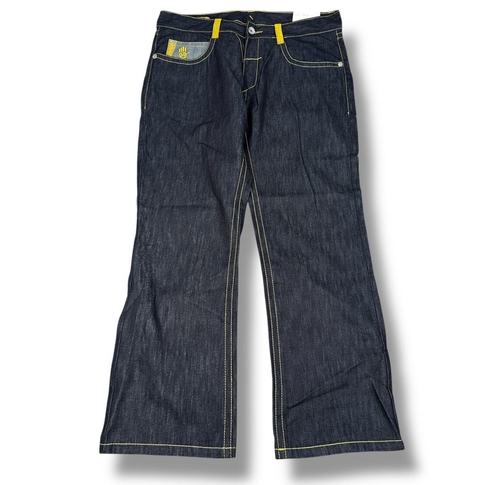 Miskeen Baggy Loose Skater Jeans Men’s 40 Blue‎ Denim Cotton Pockets Y2K NWT New